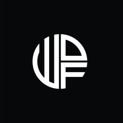 WOF logo WOF icon WOF monogram WOF letter minimalist Circle flat Unique modern abstract logo design.