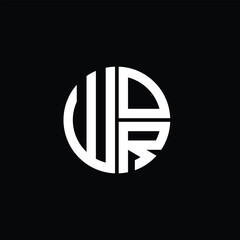 WOR logo WOR icon WOR monogram WOR letter minimalist Circle flat Unique modern abstract logo design.