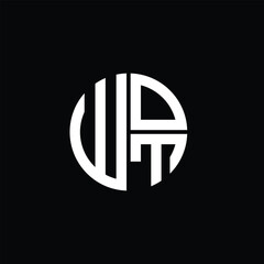 WOT logo WOT icon WOT monogram WOT letter minimalist Circle flat Unique modern abstract logo design.