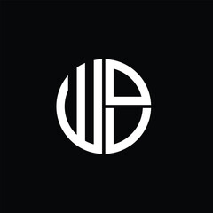 WOV logo WOV icon WOV monogram WOV letter minimalist Circle flat Unique modern abstract logo design.
