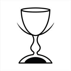 Chalice and host silhouette