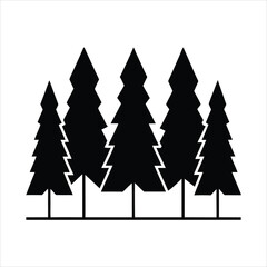 Obraz premium christmas tree icons