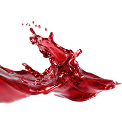 red liquid splash isolated