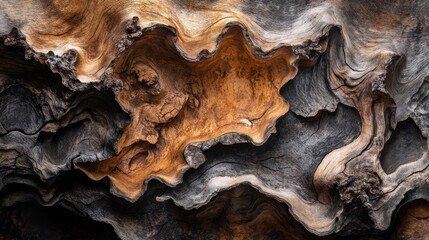 Stunning Textured Wood Surface with Natural Swirls and Patterns