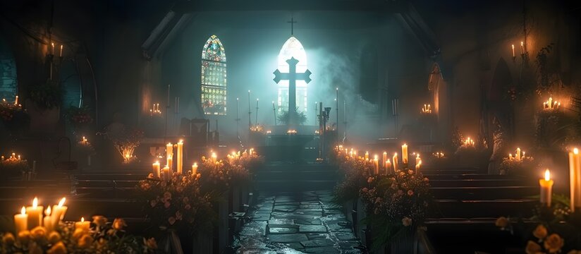 Good Friday Liturgy Church Service Surrounded by Sacred Symbolism
