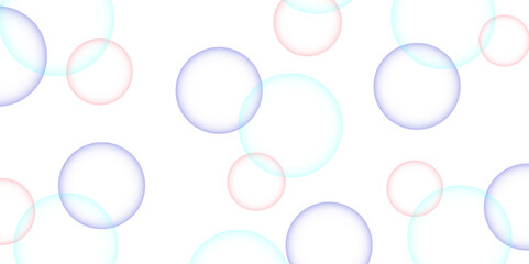Modern abstract light red, blue and sky blue bubble background with circles. Colorful bubbles. Abstract, Colorful transparent red, blue and sky blue soap bubbles floating in the air. 