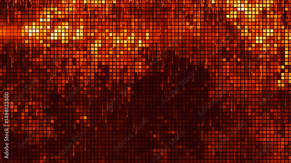 Fototapete abstract background of red squares and drops. abstract colorful gradient background. background for 