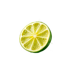 lime on white background