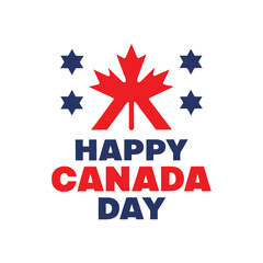 Canada Day Maple Leaf Design.