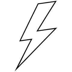 lightning bolt isolated on black