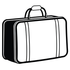 suitcase isolated on white background