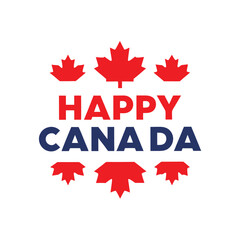 Canada Day Maple Leaf Design.