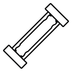 a piece of fitness equipment used for resistance training isolated on white background