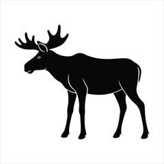 Moose silhouette silhouette