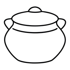 clay pot vector illustration
