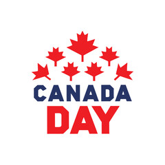 Canada Day Maple Leaf Design.