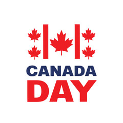 Canada Day Maple Leaf Design.