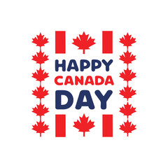 Canada Day Maple Leaf Design.