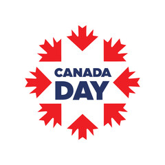 Canada Day Maple Leaf Design.