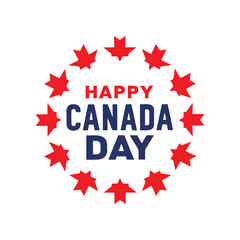 Canada Day Maple Leaf Design.