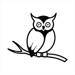 vector illustration of a owl