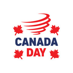 Canada Day Maple Leaf Design.