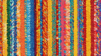 Obraz premium Colorful Textiles with Vibrant Patterns and Intricate Textures
