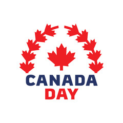 Canada Day Maple Leaf Design.