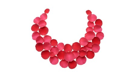 Obraz premium A striking close-up shot showcases a bold statement bib necklace, composed of multiple overlapping circular discs or flat beads.