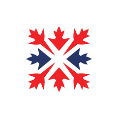 Fototapeta premium Canada Day Festive Maple Leaf Design.