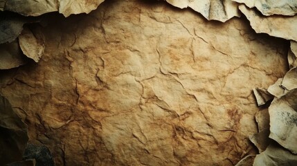 Naklejka premium Detailed Texture of Vintage Torn Paper Background for Design Projects
