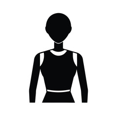 black man icon isolated