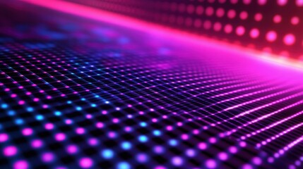 Vibrant Colorful Abstract Background with Dots and Waves Effect