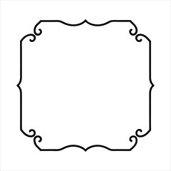 old paper with frame