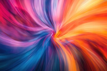 Vibrant abstract swirl of colors creating a mesmerizing visual experience, Vibrant colorful abstract background with striking patterns and dynamic flow Art and design concept