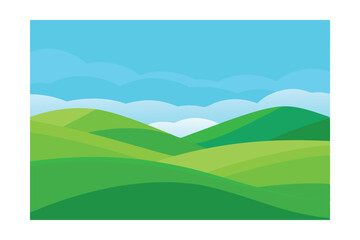 Obraz premium landscape with mountains and blue sky