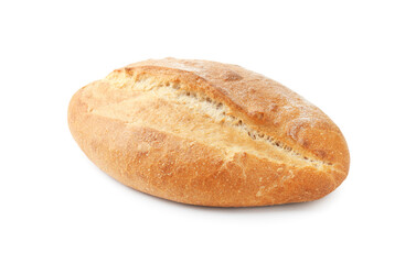 One loaf of bread isolated on white