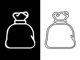 vector illustration of a sack