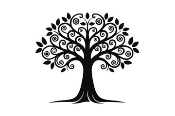 Fototapeta premium vector tree silhouette