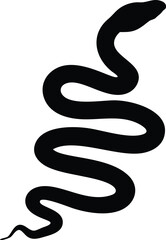 coiled snake silhouette