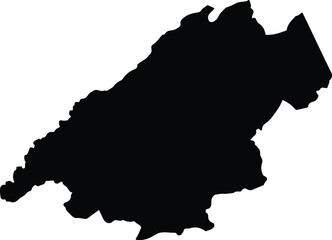 Ahafo Ano North Ghana silhouette map