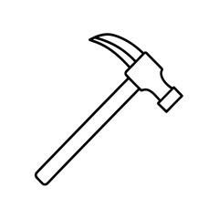 hammer line art on white