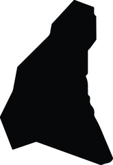 Agios Sergios Cyprus silhouette map