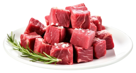 PNG Beef rosemary plate meat.