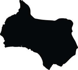 Aceh Barat Daya Indonesia silhouette map