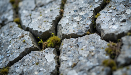 Moss on Rock Face