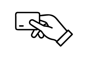 Credit card flat icon for apps and websites