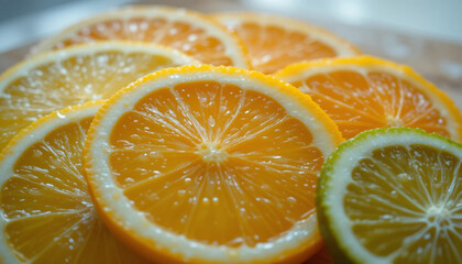 Sliced Citrus Fruits