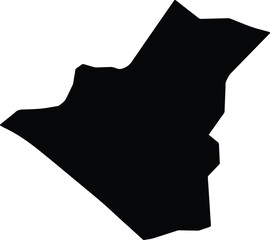 Al Ramadi Iraq silhouette map
