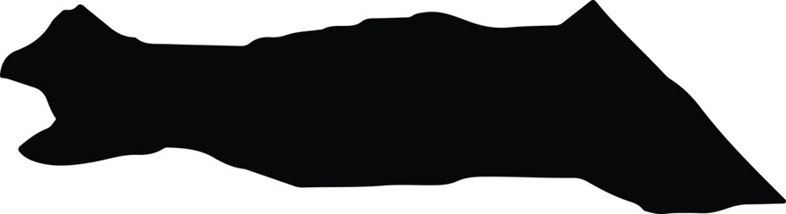 Al Muwaqqar Jordan silhouette map